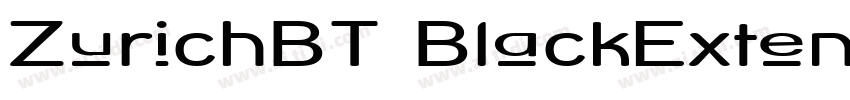 ZurichBT BlackExtend字体转换